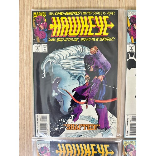 319 - HAWKEYE Vol. 2. #1 - 4. Complete Four issue Limited Series. All VFN/NM Condition. Marvel Comics 1994... 