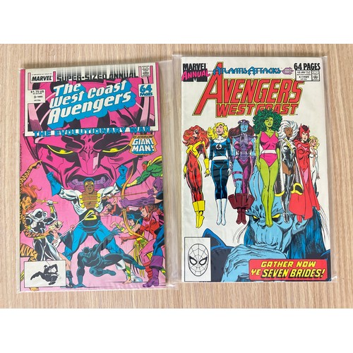 321 - WEST COAST AVENGERS ANNUAL #1 - 8. Complete set of every West Coast Avengers Annual. from 1986 - 199... 