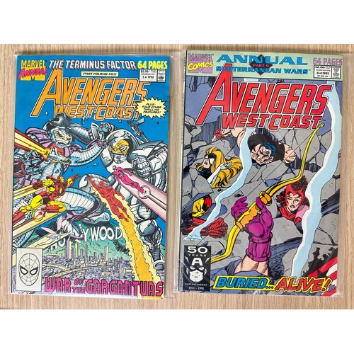 321 - WEST COAST AVENGERS ANNUAL #1 - 8. Complete set of every West Coast Avengers Annual. from 1986 - 199... 