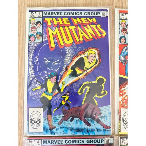 330 - THE NEW MUTANTS #1 - 10. Consecutive run of the 1983 Marvel Comics series. Featuring Key comics #1, ... 