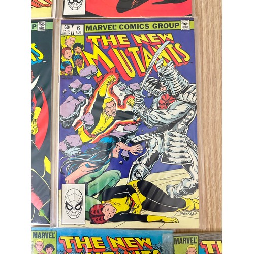 330 - THE NEW MUTANTS #1 - 10. Consecutive run of the 1983 Marvel Comics series. Featuring Key comics #1, ... 