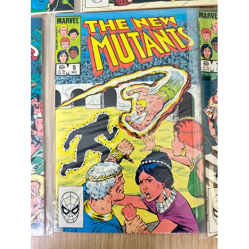 330 - THE NEW MUTANTS #1 - 10. Consecutive run of the 1983 Marvel Comics series. Featuring Key comics #1, ... 