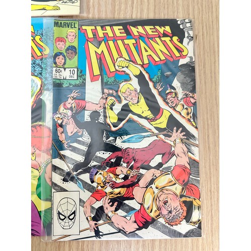 330 - THE NEW MUTANTS #1 - 10. Consecutive run of the 1983 Marvel Comics series. Featuring Key comics #1, ... 