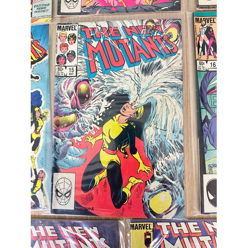 331 - THE NEW MUTANTS #11 - 20. Consecutive run of the Marvel Comics series. Featuring Key comics #13, 14,... 