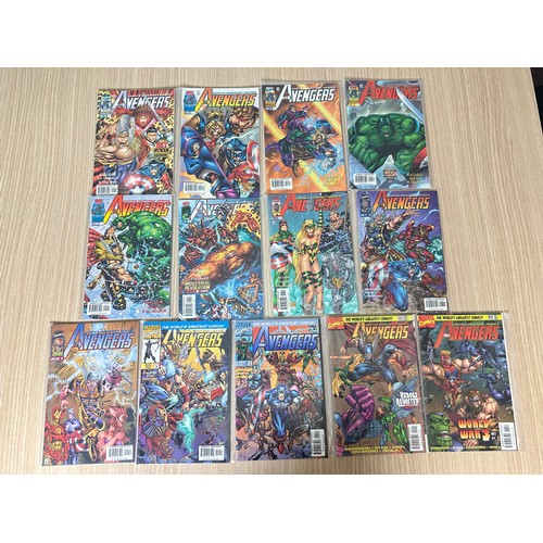 335 - AVENGERS VOL.2. COMPLETE SERIES SET OF 13 COMICS. #1 - 13. Marvel Comics 1996. All FN/VFN Condition