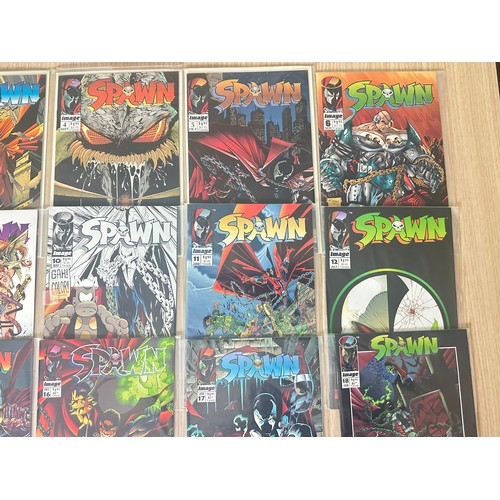 338 - SPAWN - #1 - 36. Complete consecutive run. Image Comics. 1992 - 1995. Todd McFarlane. Includes Keys ... 