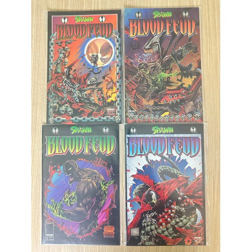 339 - SPAWN BLOOD FEUD #1 - 4. Complete limited series. Image Comics 1995. VFN Condition.