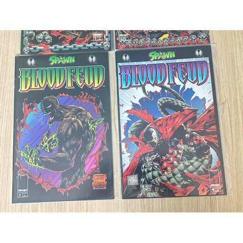 339 - SPAWN BLOOD FEUD #1 - 4. Complete limited series. Image Comics 1995. VFN Condition.