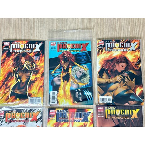 344 - X-MEN: PHOENIX - ENDSONG. #1 - 5. Complete limited series. Plus Variant cover of #3. Marvel Comics 2... 