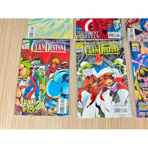 346 - CLANDESTINE #1 - 12. Complete 12 issue set of comics. Marvel Comics 1994. FN/VFN Condition