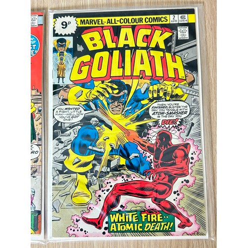 349 - BLACK GOLIATH #1 & #2. Silver Age Marvel Comics 1975. FN/VFN Condition.