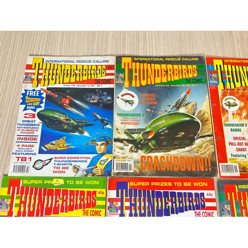 365 - THUNDERBIRDS UK COMIC #1 - 10. 1991. Various conditions. Mostly VG