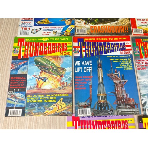 365 - THUNDERBIRDS UK COMIC #1 - 10. 1991. Various conditions. Mostly VG