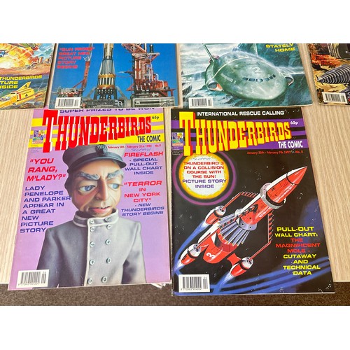 365 - THUNDERBIRDS UK COMIC #1 - 10. 1991. Various conditions. Mostly VG