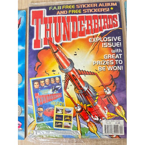 367 - THUNDERBIRDS COLLECTIBLES. Including FINA Coin Collection (Complete), Thunderbird sticker album (sea... 