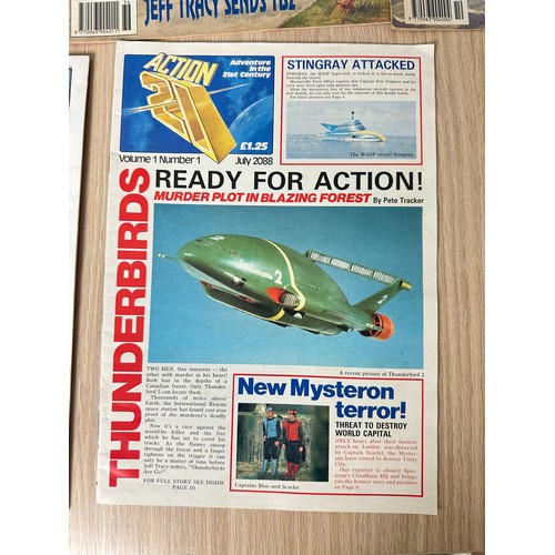 372 - THUNDERBIRDS / GERRY ANDERSON Related Magazines and Memorabilia, Including Poster magazines, comics ... 