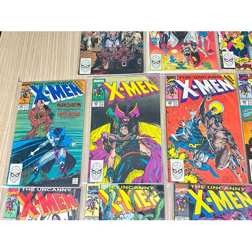 385 - UNCANNY X-MEN #252 - 265. Consecutive run of 14 Comics. Marvel Comics 1989/90. Includes key comics #... 