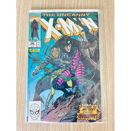 386 - UNCANNY X-MEN #266 + 267. FIRST & SECOND COVER APP'S OF GAMBIT. #266 is an important key comic in th... 