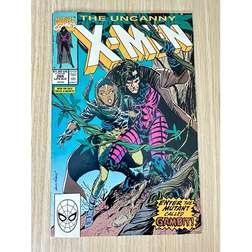 386 - UNCANNY X-MEN #266 + 267. FIRST & SECOND COVER APP'S OF GAMBIT. #266 is an important key comic in th... 