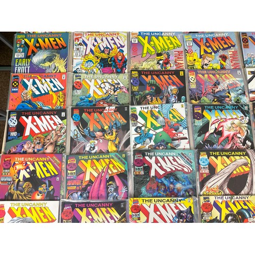 388 - UNCANNY X-MEN #300 - 350. Consecutive run of 52 Numbered comics. Marvel Comics 1993 - 1997.  Include... 