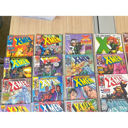 389 - UNCANNY X-MEN #351 -  400. Consecutive run of 50 Numbered comics. Marvel Comics 1998 - 2001.  Includ... 