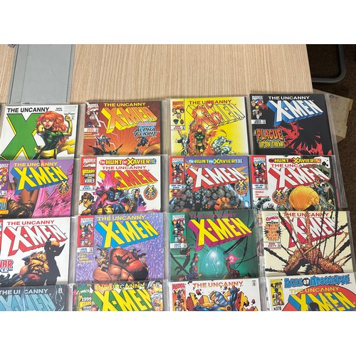 389 - UNCANNY X-MEN #351 -  400. Consecutive run of 50 Numbered comics. Marvel Comics 1998 - 2001.  Includ... 