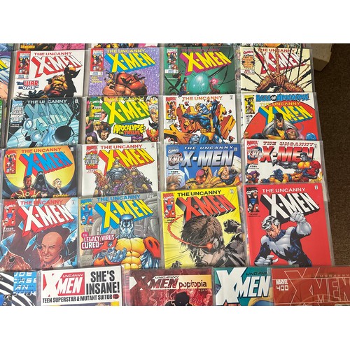 389 - UNCANNY X-MEN #351 -  400. Consecutive run of 50 Numbered comics. Marvel Comics 1998 - 2001.  Includ... 