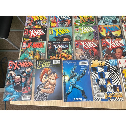 389 - UNCANNY X-MEN #351 -  400. Consecutive run of 50 Numbered comics. Marvel Comics 1998 - 2001.  Includ... 