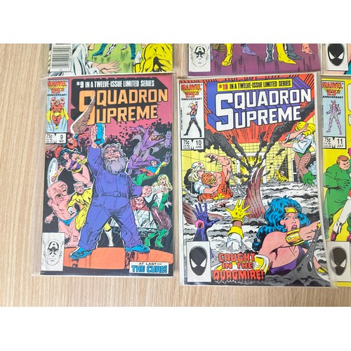 392 - SQUADRON SUPREME. #1 - 12. Complete set of 12 comic run of the first solo series featuring Squadron ... 