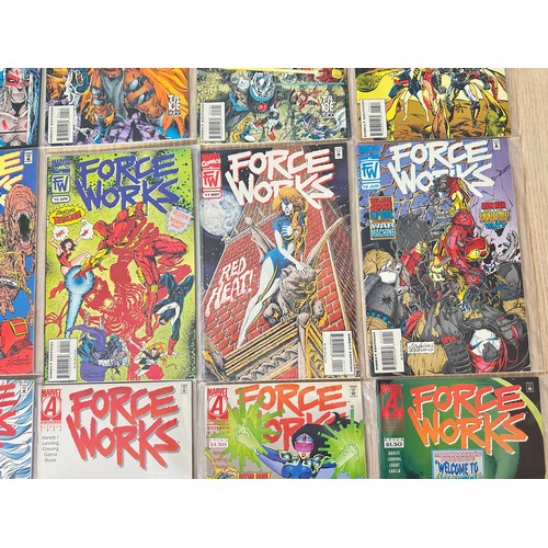 394 - FORCE WORKS #1 - 22. Complete set of 22 series comic set. Marvel Comics 1994. All VFN Condition. All... 