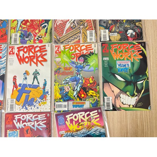 394 - FORCE WORKS #1 - 22. Complete set of 22 series comic set. Marvel Comics 1994. All VFN Condition. All... 