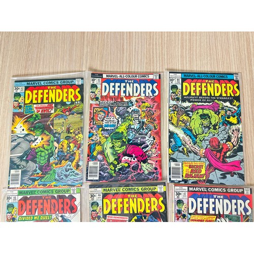 397 - DEFENDERS - #42 - 50. Consecutive numbered run of Bronze-Age Marvel Comics 1976/7. Includes #42 - 1s... 