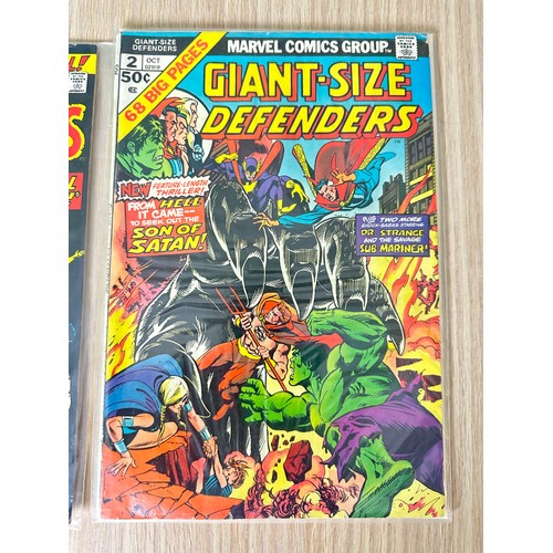 400 - DEFENDERS ANNUAL #1 & GIANT-SIZED DEFENDERS #2. 
Bronze-Age Marvel Comics. 1976 & 1974. Both in FN C... 