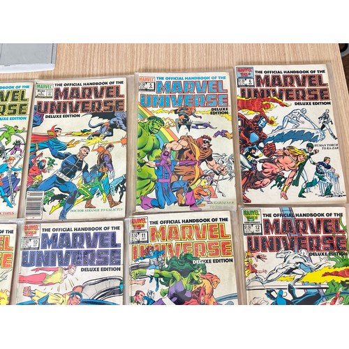 401 - THE OFFICIAL HANDBOOK OF THE MARVEL UNIVERSE - Deluxe Edition Vol.2.  #1 - 19. Consecutive run of Ma... 