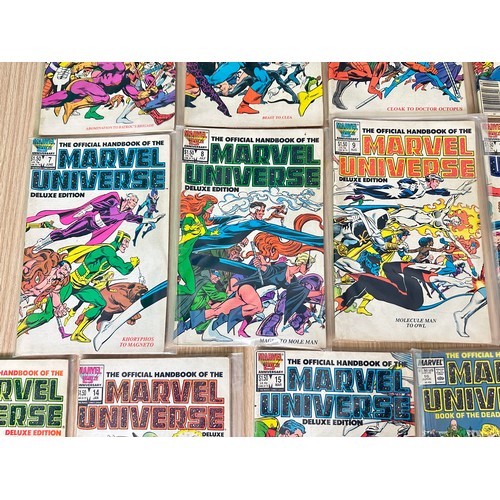 401 - THE OFFICIAL HANDBOOK OF THE MARVEL UNIVERSE - Deluxe Edition Vol.2.  #1 - 19. Consecutive run of Ma... 