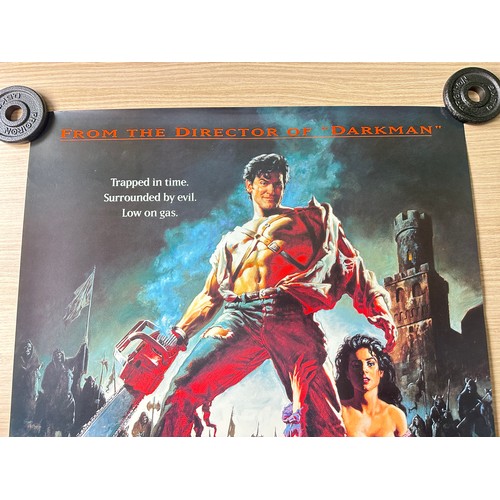 584 - ARMY OF DARKNESS - ORIGINAL US ONE-SHEET MOVIE POSTER. (1992) Measures 27' x 40