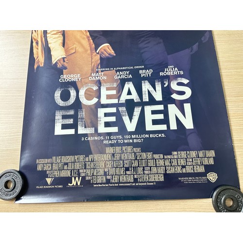 585 - OCEANS ELEVEN - ORIGINAL ONE-SHEET MOVIE POSTER. (2001) Original Film poster starring George Clooney... 