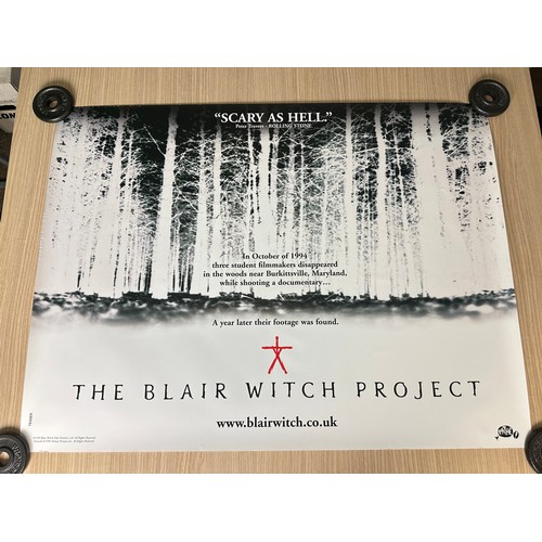 587 - THE BLAIR WITCH PROJECT X 2 ORIGINAL MOVIE QUAD FILM POSTERS (1999). Two Different designs. Both in ... 