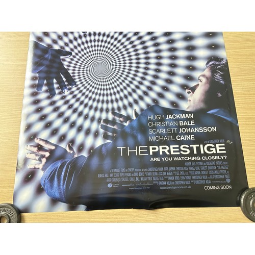 589 - THE PRESTIGE - ORIGINAL ONE-SHEET MOVIE POSTER (2006). Measures 27