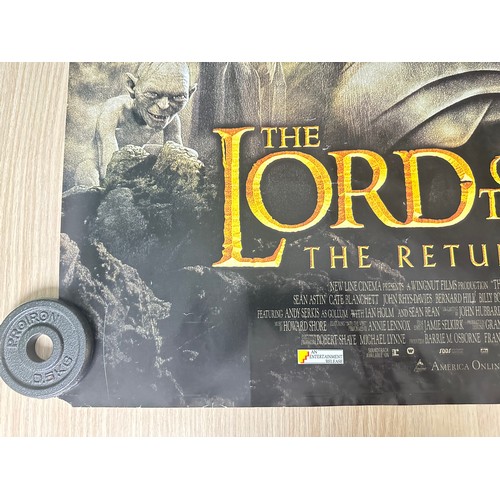 577 - THE LORD OF THE RINGS: THE RETURN OF THE KING. ORIGINAL MOVIE CINEMA POSTER. (2003). See pictures fo... 