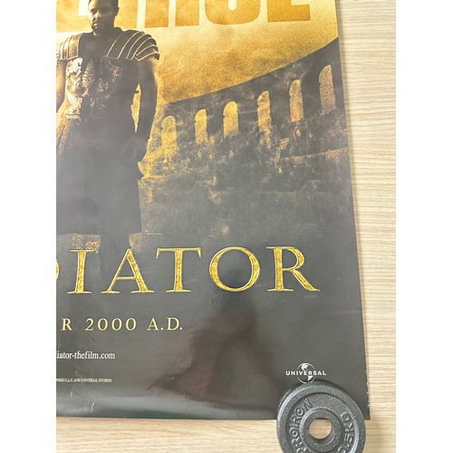 578 - GLADIATOR - ORIGINAL US ONE-SHEET MOVIE CINEMA POSTER. (2000) Starring Russell Crowe.  Near Mint Con... 