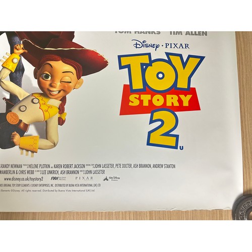 580 - TOY STORY 2 - ORIGINAL QUAD MOVIE CINEMA POSTER. (1995) Excellent condition. Measures 30