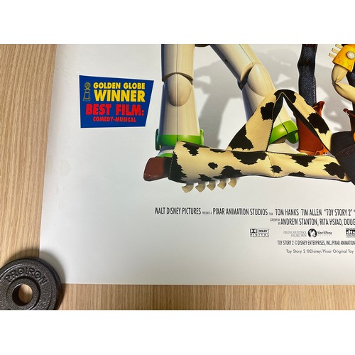 580 - TOY STORY 2 - ORIGINAL QUAD MOVIE CINEMA POSTER. (1995) Excellent condition. Measures 30