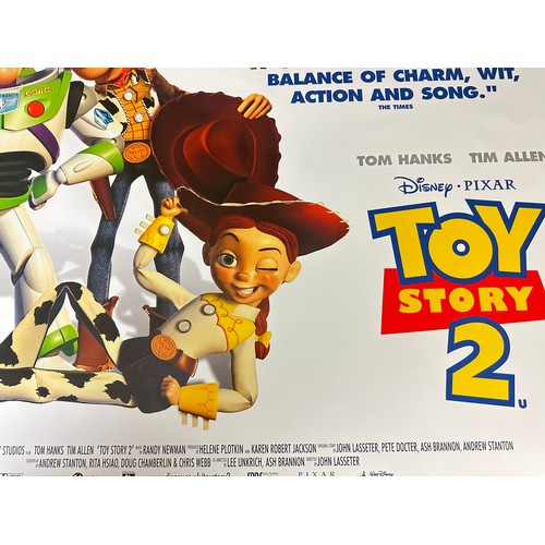 580 - TOY STORY 2 - ORIGINAL QUAD MOVIE CINEMA POSTER. (1995) Excellent condition. Measures 30