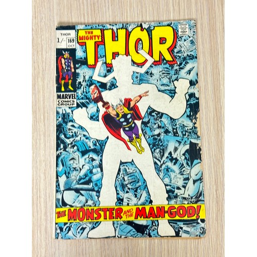 408 - THOR #169. Marvel Comics #169. Origin of Galactus. FN Condition. Bagged & Boarded.