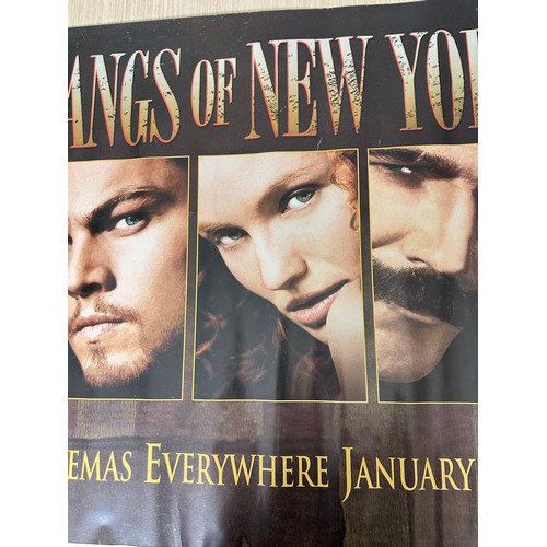 581 - GANGS OF NEW YORK. (2002). Original UK Quad Cinema Movie Film Poster. Measuring 30