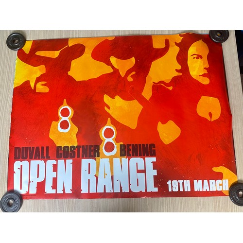 596 - TWENTY ORIGINAL QUAD MOVIE CINEMA FILM POSTERS.
Featuring: Panic Room, Open Range, Matchstick Men, F... 