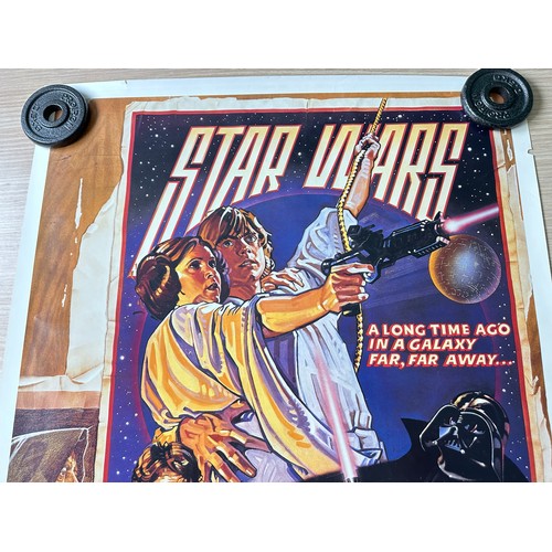 570 - STAR WARS 1995 Star Wars Style D One-Sheet Poster, by Zigzag Posters Germany, Mark Hamill, Harrison ... 