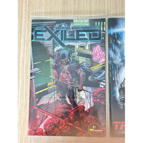 426 - THE EXILED: WESLEY SNIPES #1 x 2 covers - Standard & Variant Covers. WhatNot/Massive Comics 2023. NM... 