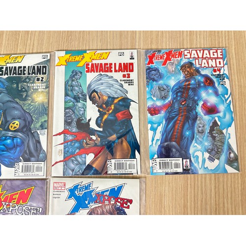 437 - X-TREME X-MEN: SAVAGE LAND #1 - 4 & X-TREME X-MEN: XPOSE. #1 - 2. 2 x Complete limited series sets.
... 